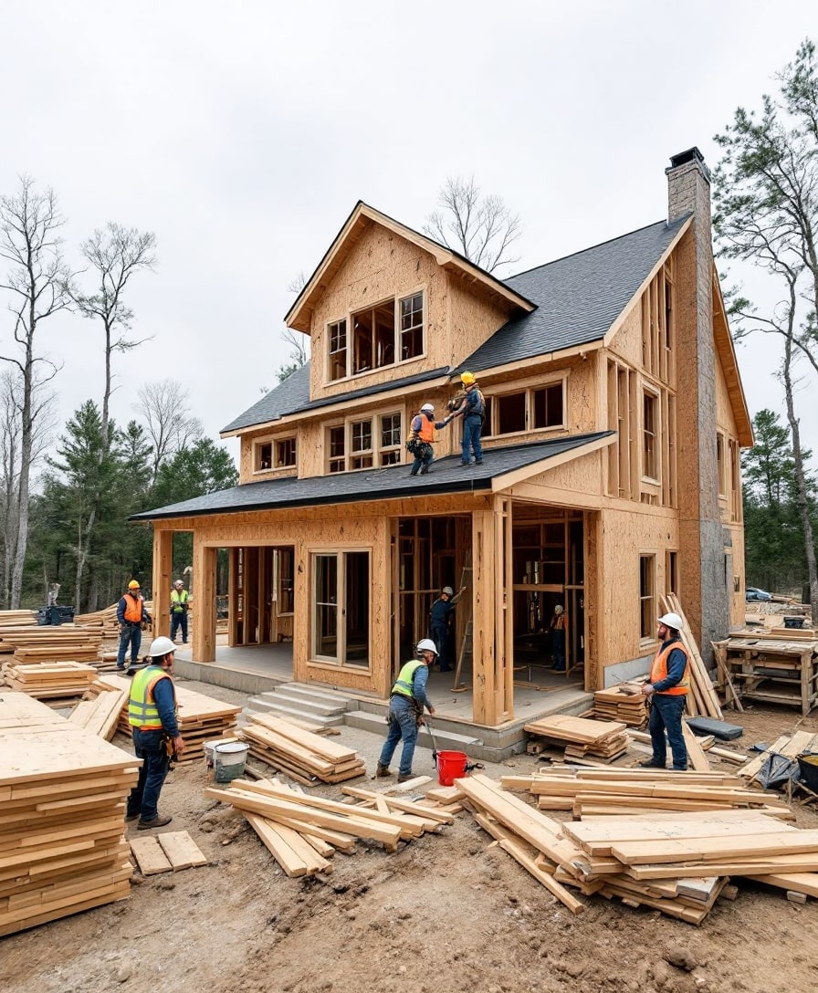 Home builders at work